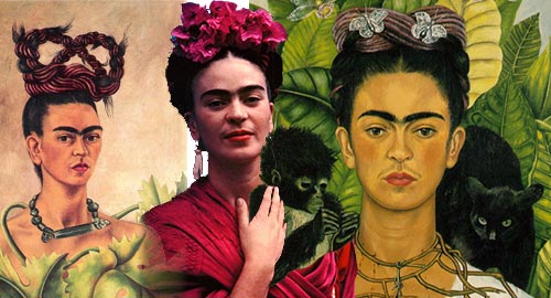 Activités enfants autour de la peinture de Frida Kahlo