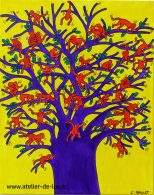 Reproduction d’un tableau de Keith Haring et changement code couleur