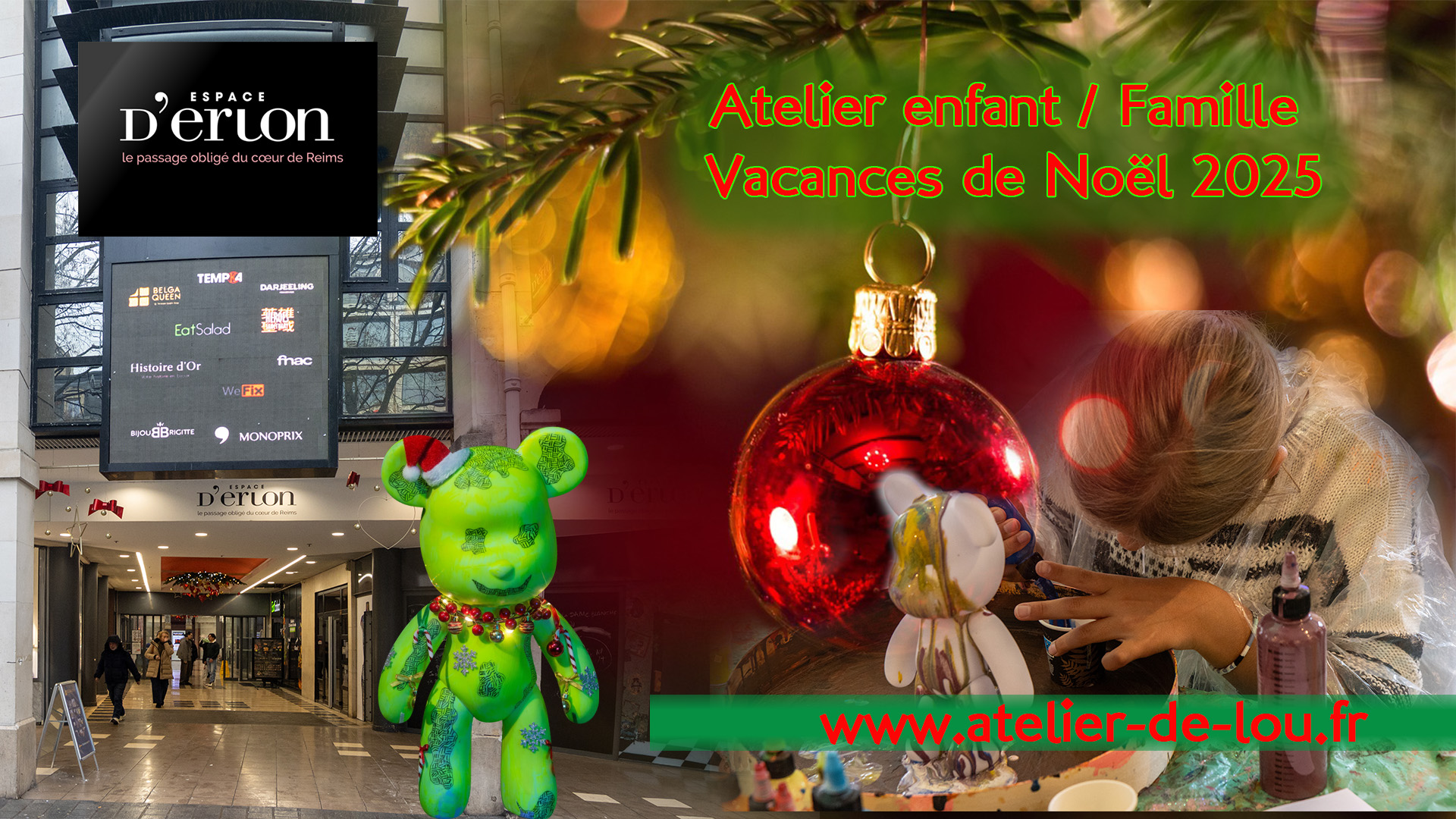 Ateliers enfnts et famille pendant les vacances de Noël à Reims
