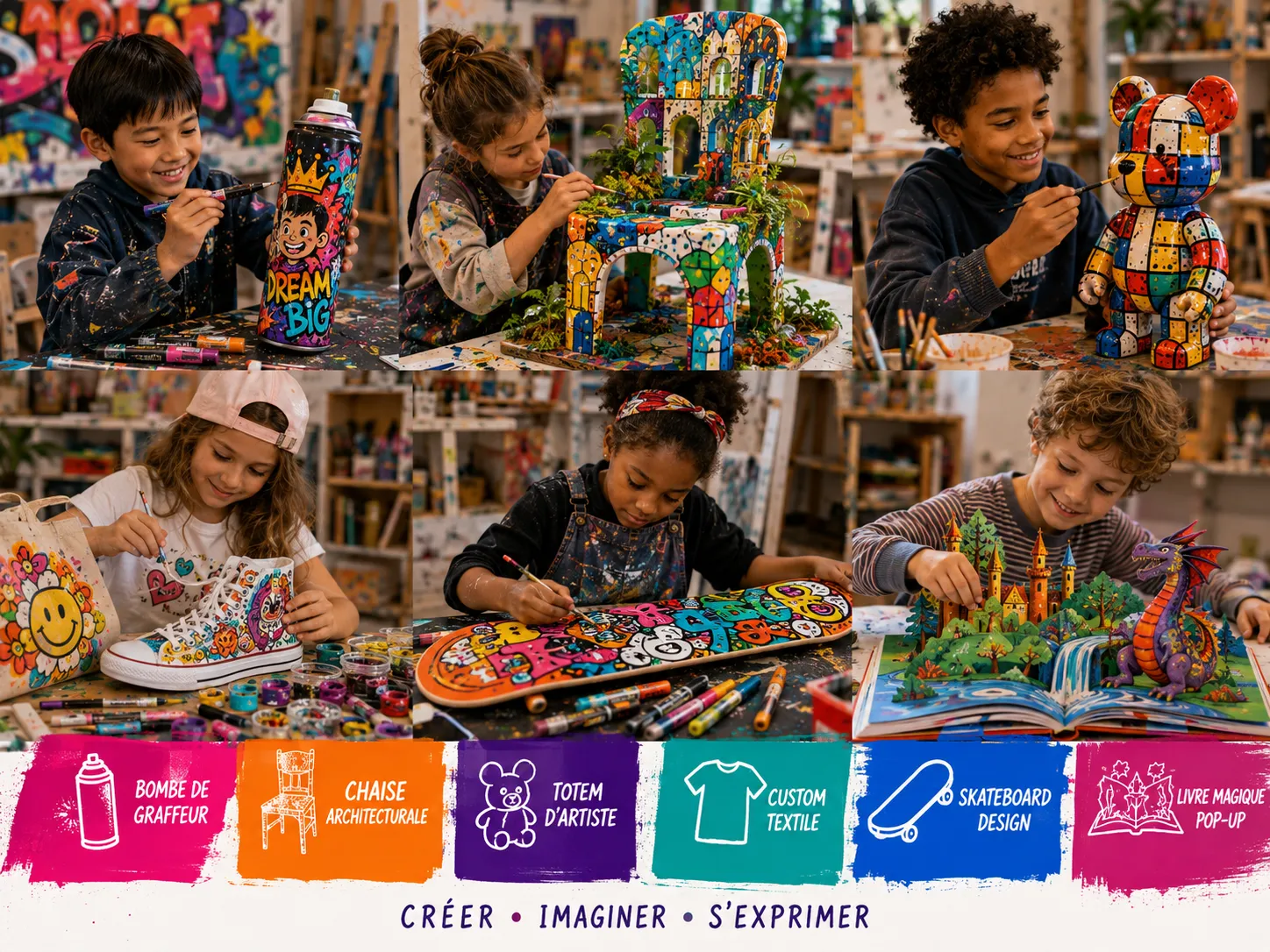 Cours arts plastique fille garçons à Reims